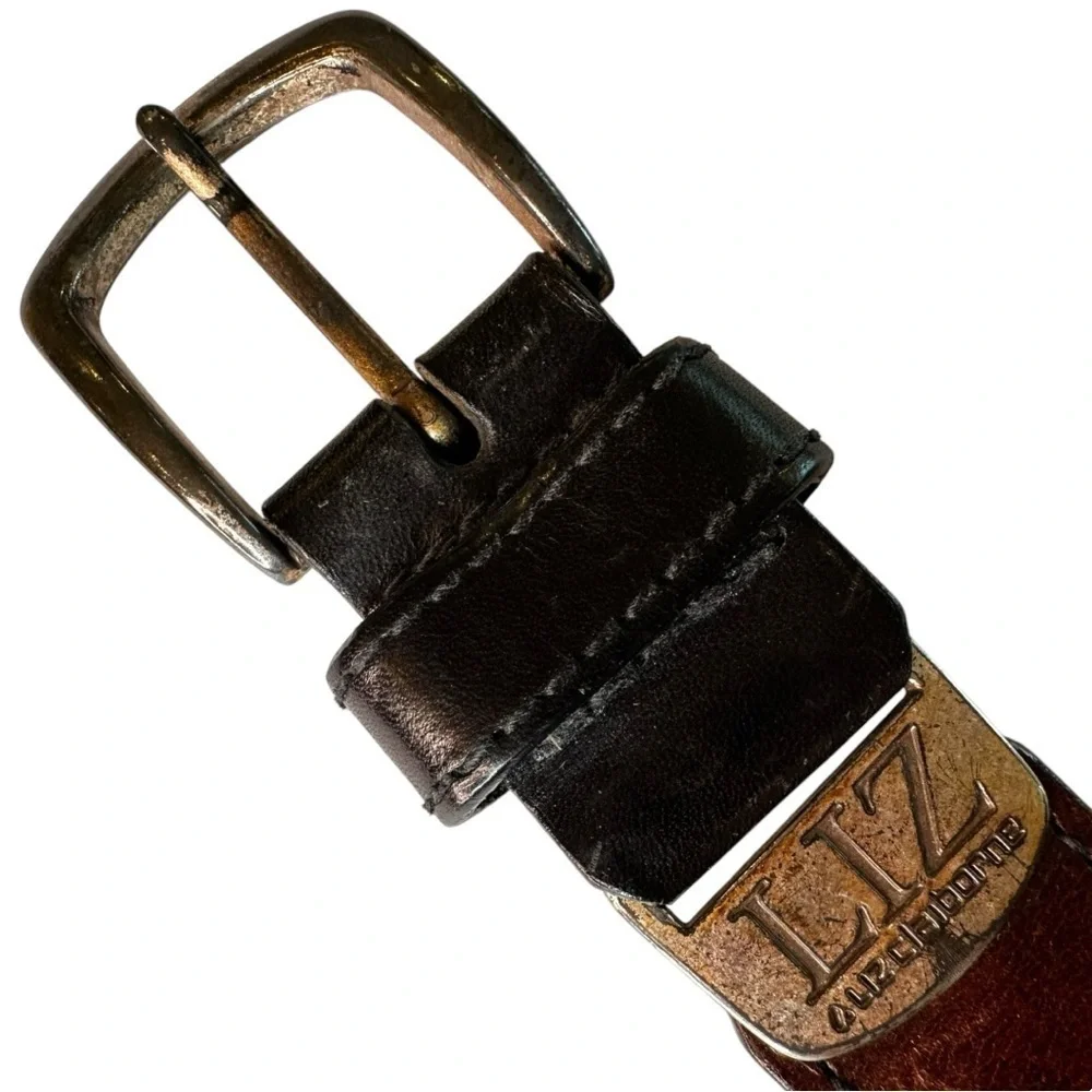 Liz Claiborne Vintage 1995 Brown Leather Classic Belt